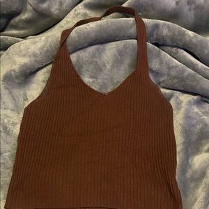 SHEIN Chocolate Ribbed Camisole